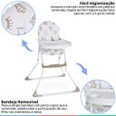 Ver imagem 2 de Cadeira Alta De Bebê Para Alimentação Refeição Até 23 Kg Nick Real Galzerano