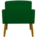 Ver imagem 2 de Poltrona Hope Decorativa Confortável para Sala Quarto Recepção Tecido Suede Pés Palito