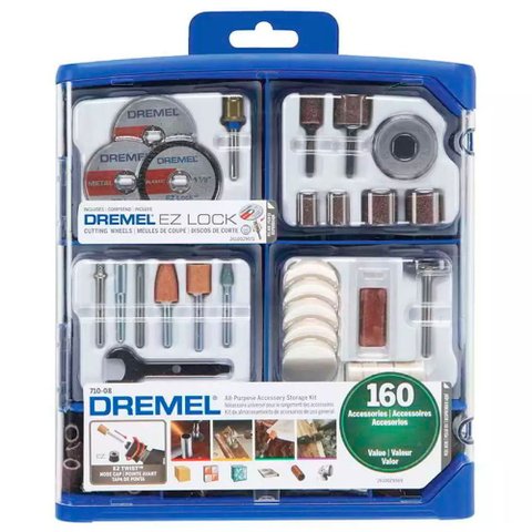 Conjunto de Acessórios Multiuso com 160 peças - 26150710AK000 - DREMEL Dremel Kit 710 Uso Geral 160 