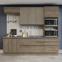 Ver imagem 1 de Cozinha Completa Planejada 2,70mt 06 Peças Linha Maxxi Cj14-110 Kappesberg - Nogal