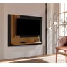 Painel TV Sala Até 43 Polegadas Summer - Preto / Nature - JM Casa dos Moveis - 1