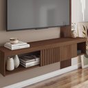 Ver imagem 7 de Painel para Tv Suspenso 55 Pol. Helen C01 Fendi/havana - Mpozenato