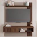 Ver imagem 5 de Painel para Tv Suspenso 55 Pol. Helen C01 Fendi/havana - Mpozenato