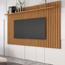 Ver imagem 1 de Painel Ripado para TV até 72 Polegadas MDF 185,5CMX135CM Prateleira Real Classic 1.8