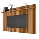Ver imagem 2 de Painel Ripado para TV até 72 Polegadas MDF 185,5CMX135CM Prateleira Real Classic 1.8