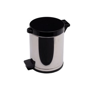 Lixeira Aço Inox com Pedal e Recipiente Plástico 4,5 Litros