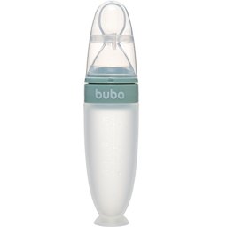 Colher Dosadora em Silicone com Ventosa Verde Buba - 1