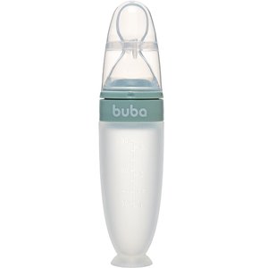 Colher Dosadora em Silicone com Ventosa Verde Buba