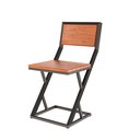 Ver imagem 2 de Cadeira Mônaco em Madeira Peroba e Estrutura Metálica – Design Industrial e Durabilidade