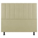 Ver imagem 5 de Kit Cabeceira E Baú Cama Box Queen 160Cm Sintético Bege