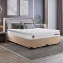 Ver imagem 6 de Cama Box Casal Bipartido Bege + Colchão Life D33 Pillow Top Branco 56 x 138 x 188 cm- e-Shop Casa
