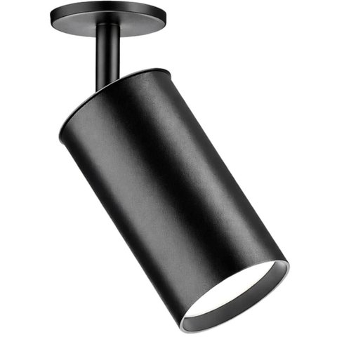 Spot de Sobrepor Preto 7x17,8cm Luminária Alumínio Bivolt Neo Iluminação Interna Dital