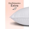 Kit 2 Travesseiros King Premium De Fibra Conforto Extra tipo Pluma De Ganso Ecológica 50x90x23cm - B - 5
