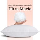 Ver imagem 4 de Kit 2 Travesseiros King Premium De Fibra Conforto Extra tipo Pluma De Ganso Ecológica 50x90x23cm - B