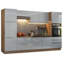 Ver imagem 3 de Armário de Cozinha Completa 320cm Rustic/Cinza Lux Madesa 03
