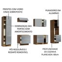 Ver imagem 5 de Armário de Cozinha Completa 320cm Rustic/Cinza Lux Madesa 03