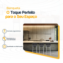 Ver imagem 3 de Kit 3 Banquetas Alta Banco para Balcão Junco Preto Àrea Gourmet Ilha Bancada bares Churrasqueira