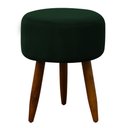 Ver imagem 2 de Puff Banqueta Decorativo Pés Madeira