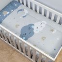 Ver imagem 1 de Edredom de Berço Avulso Americano Infantil Estampado Cobertor Bebês Menino Menina Nuvem Cinza