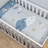 Edredom de Berço Avulso Americano Infantil Estampado Cobertor Bebês Menino Menina Nuvem Cinza - 1