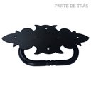 Ver imagem 4 de Puxador Rustico Negro de Ferro Direto da Fábrica Colonial Libertas Rosas Artesanato Puxador de Gavet