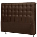 Ver imagem 2 de Cabeceira Dama 1,95 Cm Cama Box King Casal Corino Marrom