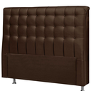 Ver imagem 6 de Cabeceira Dama 1,95 Cm Cama Box King Casal Corino Marrom