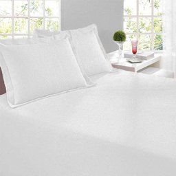 Colcha Piquet King - Santista - Branco - 2