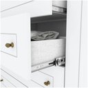 Ver imagem 2 de Guarda Roupa Casal 6 Portas 4 Gavetas Mississipi Henn Branco