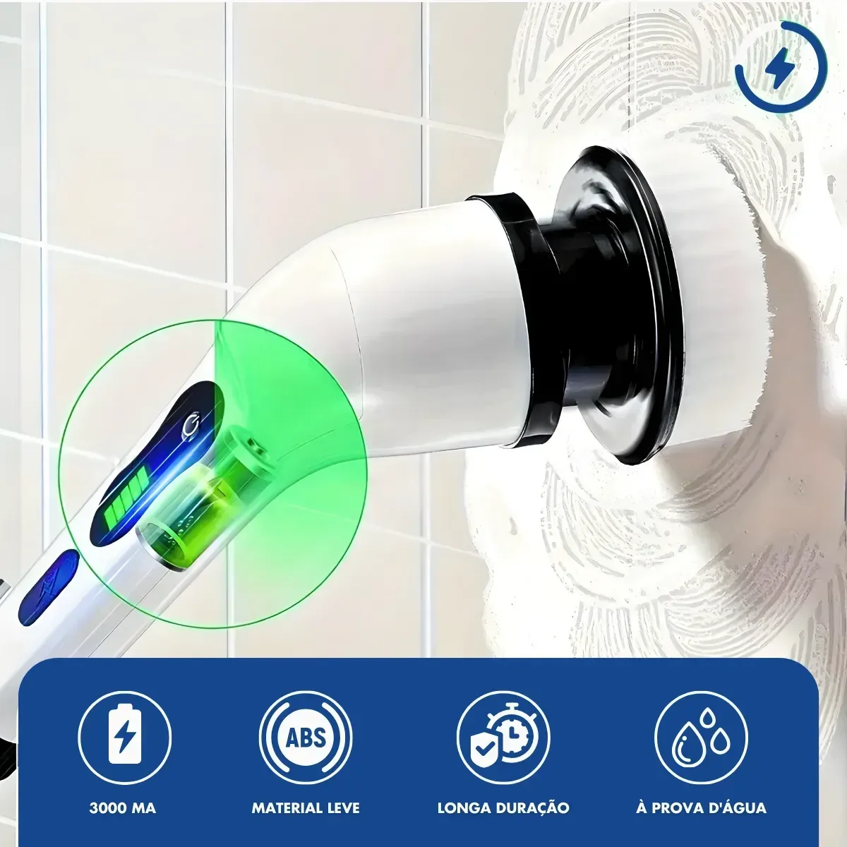 Ver imagem 7 de Esfregão Elétrico Versátil de Limpeza 360° Giratório Usb