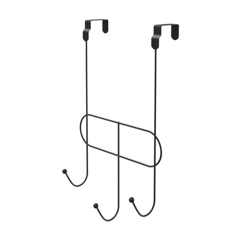 Cabide Multiuso de Porta 3 Ganchos - Stolf Preto
