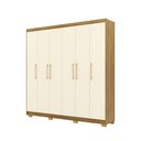 Ver imagem 3 de Roupeiro Permanbuco 100% Mdf 6 Gavetas e 6 Portas - Nature/champanhe Vila Rica