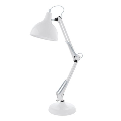 94699 Lum. de Mesa Articulavel Borgillio Branco E27