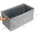 Ver imagem 5 de Cesto Multiuso Dobrável Cinza para Organizar Roupas