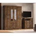 Ver imagem 1 de Guarda Roupa de Casal 6 Portas 2 Gavetas Porto Belo com Sapateira 4 Gavetas e 1 Porta Porto Belo