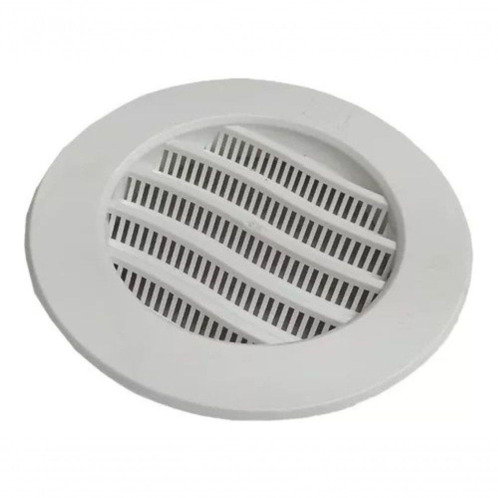 Kit 50 Grade de Ventilação Redonda 100mm | Grelha com Tela - 5