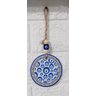 Mandala Porcelana Olho Grego Turco Talisma Amuleto 20 Cm - 1