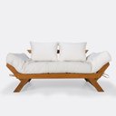 Ver imagem 1 de Sofá de Madeira 2 Lugares Japão Impermeável Nobre