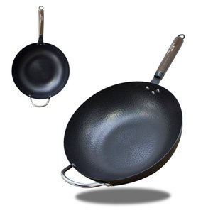 Panela Tacho Wok Frigideira Antiaderente Cabo em Madeira