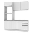 Ver imagem 2 de Cozinha Compacta 2 Gavetas e 8 Portas Acordes Glamy Madesa