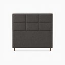 Ver imagem 3 de Cabeceira para Cama Casal Estofada 1,38 ,Mts Alice Vilajo: Suede Crush Cacau
