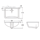 Ver imagem 6 de Cuba para Banheiro Kohler Ladena de Embutir Retangular Branco