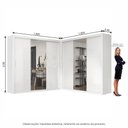 Ver imagem 2 de Closet Casal Premium Clarice Plus 06 Portas 8 Gavetas Branco