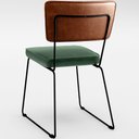 Ver mais imagens de Cadeira Decorativa Estofada Sala Jantar Allana L02 Couríssimo Camel Facto Verde Musgo - Lyam Decor