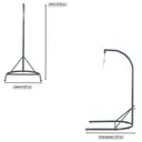 Ver imagem 2 de Suporte para Balanço Suspenso com Pintura para Jardim, Varanda, Edícula Trama Original