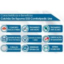 Ver imagem 3 de Cama Box c/Auxiliar Casal: Colchão Espuma Orthoflex D33 Comfortpedic Line + Base CRC Courano White(