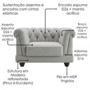 Ver imagem 5 de Poltrona Decorativa Capitone Acorde Pes MDF Boucle Tce 1018 Moll