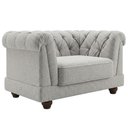 Ver imagem 1 de Poltrona Decorativa Capitone Acorde Pes MDF Boucle Tce 1018 Moll