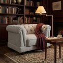 Ver imagem 6 de Poltrona Decorativa Capitone Acorde Pes MDF Boucle Tce 1018 Moll
