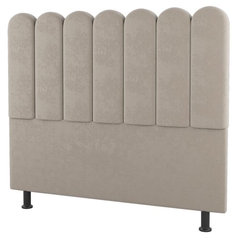 Cabeceira Cama Box Solteiro Lana 100cm Linho Bege - Desk Design